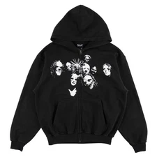 Welcome X Slipknot Hoody Nonagram Zip Black