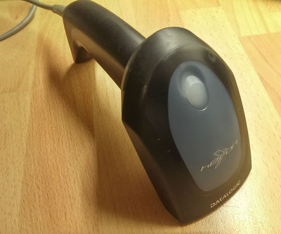 Datalogic Heron D130 Handheld Barcode Scanner Reader 1D Linear LED USB BLACK
