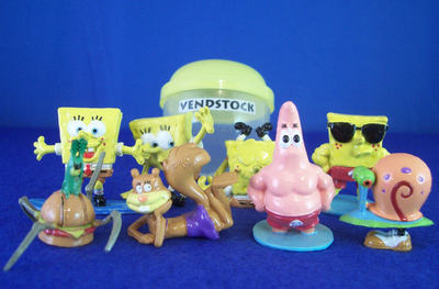 8 NEW SPONGEBOB SQUAREPANTS MINI FIGURES 1:24 SCALE DIORAMA SERIES SET #2 GIFT