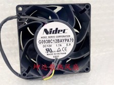 nidec G0938C12BAYPA70 DC12V 1.7A 4pin Server Cooling Fan