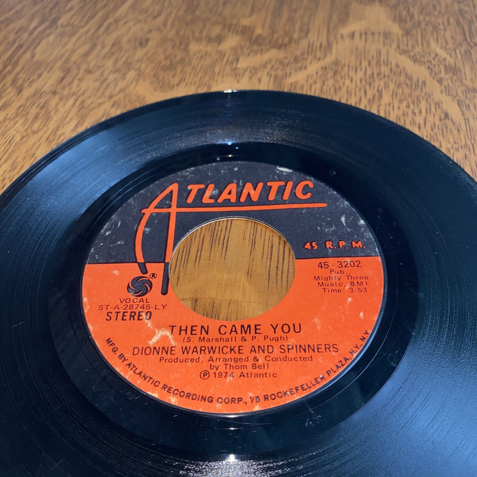 Dionne Warwicke & Spinners Then Came You / Just as Long 45 Atlantic eBay