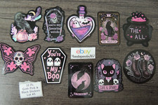 Goth - Pink Black -Mixed - Stickers Lot 5 - 10 pcs. Sticker sizes are mixed