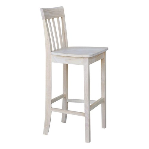 Slatback Bar height Stool - 30" Seat Height - Picture 8 of 11