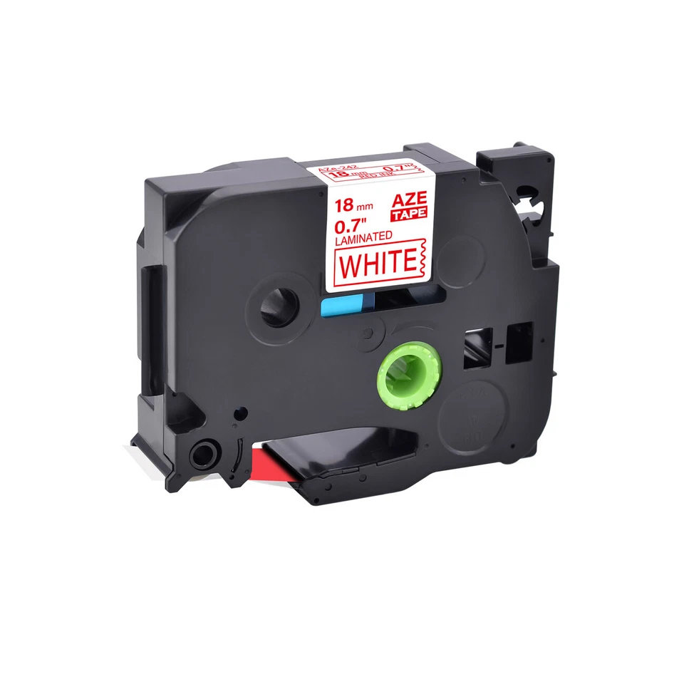 20PK Compatible con Brother PT-H110 TZ242 TZe242 Cinta Roja sobre Blanca 0.7" Etiqueta Foto 4 de 4