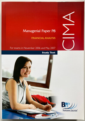 CIMA Study Text | Financial Analysis | P8 | Textbook Revision Exam Success Exams