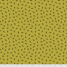 Free Spirit Forest Floor by Rachel Hauer PWRH022 Green Dancing Ants  Cotton 