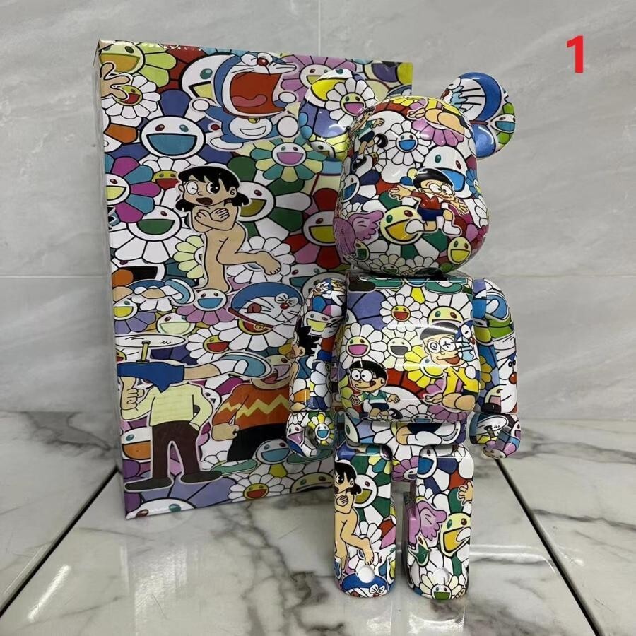 MEDICOM Bearbrick x Takashi Murakami 400% Graffiti Doraemon