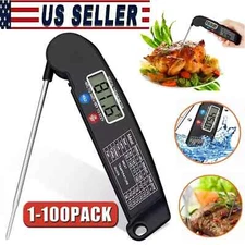 Instant Read Digital Meat Thermometer BBQ Grill Smoker For Kitchen Food Cooking