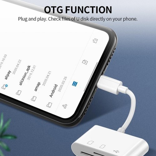 USB C 3-in-1 Hub Converter Type-C Adapter SD Card Reader For Laptop Pro - Picture 13 of 20
