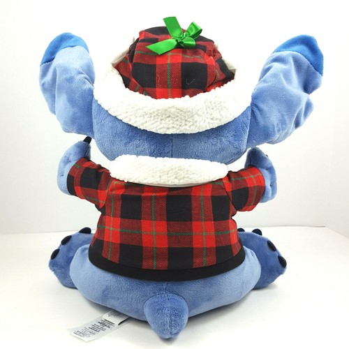 Disney Store Stitch Soft Plush Christmas Sweater & Hat Xmas Lilo and Stitch - Picture 2 of 8
