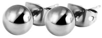 Ohrstecker Ohrschmuck Titan Silberfarben FlüGelschrauben Akzent Schmuck