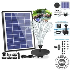 Versatile Solar Water Pump with 6 Spray Styles - Ideal for Bird Baths & Ponds