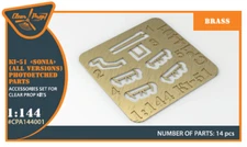 La-5 (early version) painting mask, model kit scale 1/144 Clear Prop CPA144001