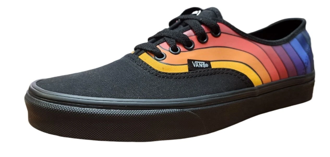 Sneakers basse in tela VANS da uomo nere autentiche Refract taglia US 10 5 nuove con etichette
