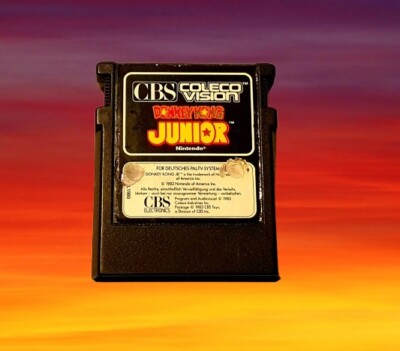 CBS COLECO VISION SPIEL / DONKEY KONG JUNIOR /PAL Deutsche Version / #198#
