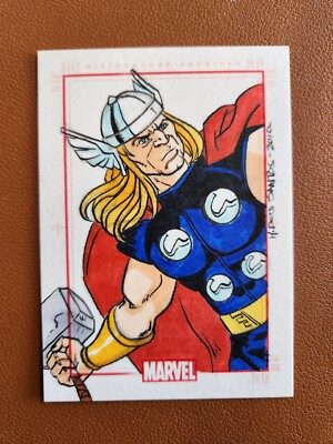 スケッチカード Marvel マイティ・ソー Thor Upper Deck Marvel Thor Sketch card 1/1 マーベル ソー