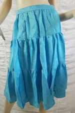 MARCS by MARC JACOBS blue 100% silk San Anton tiered skirt size 12 BNWT