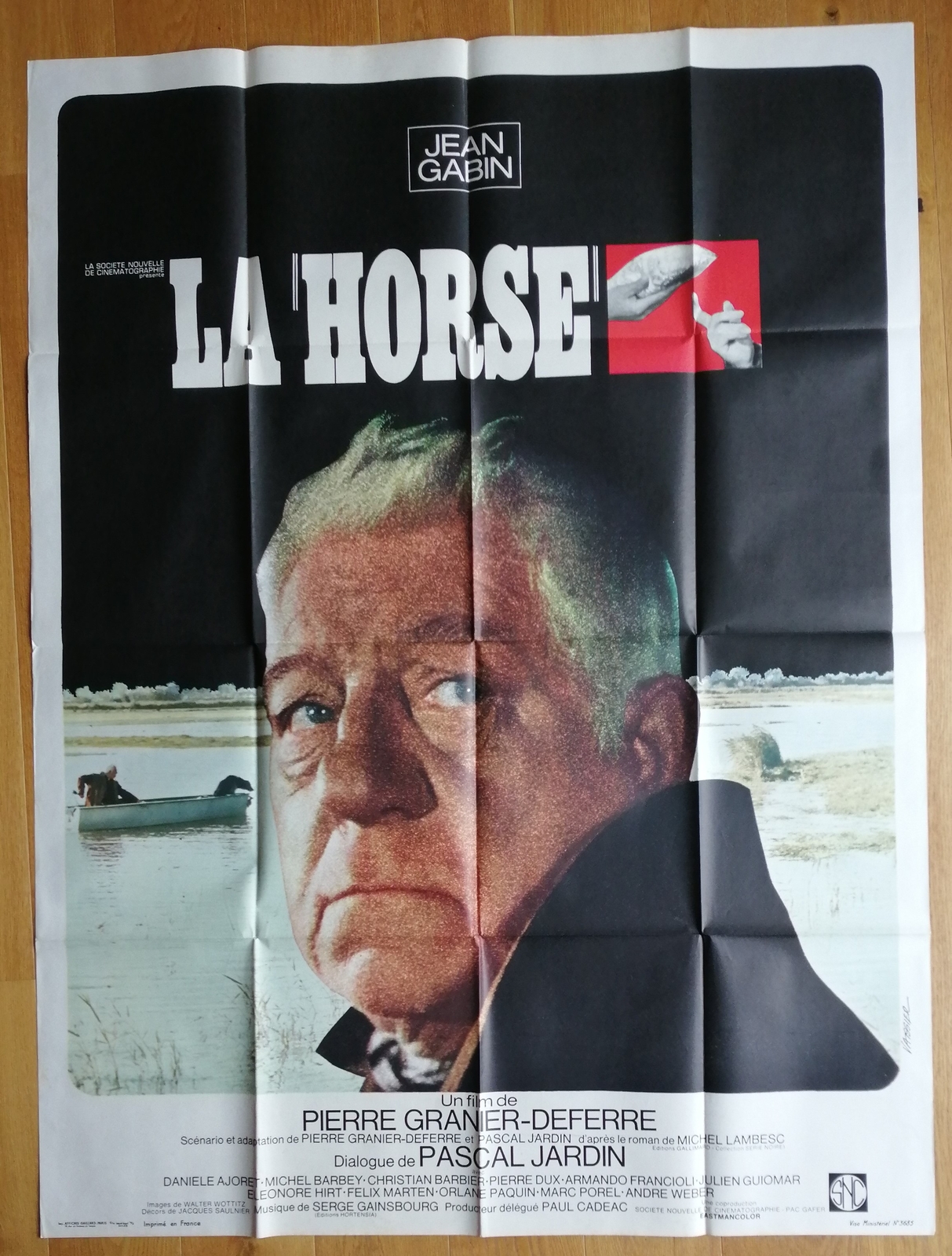 LA HORSE jean gabin affiche cinema originale 160x120 cm '69 eBay