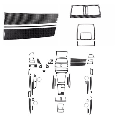 70Pcs Carbon Fiber Kits Full Interior Cover Trim For BMW X5 E70 X6 E71 2007-20w6