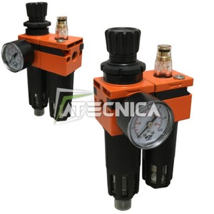 Combo Filtro E Regolatore Aria Compressore Filtro Separatore Acqua E Regolatore Di Pressione Aria 1/2 NPT - Per Compressori Professionali Filtro Separatore Aria Acqua