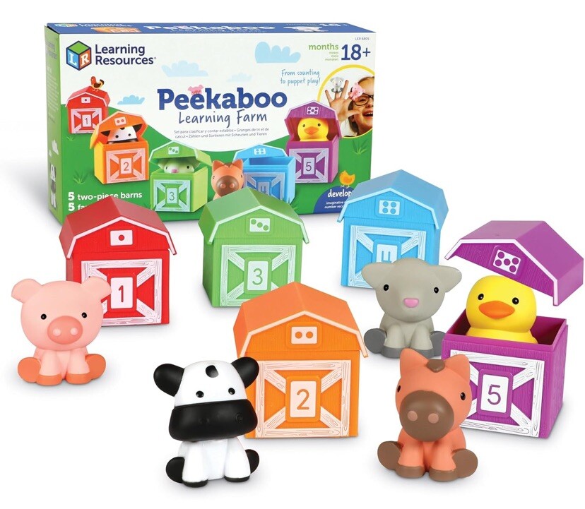 Peekaboo Learning Farm Toy for Counting Matching & Sorting by Learning Resources [B5]-image