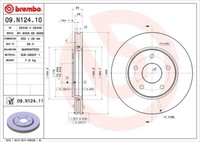 Brembo Bremsscheiben InnenbelüFtet Vorne Rechts Links FüR Fiat Freemont