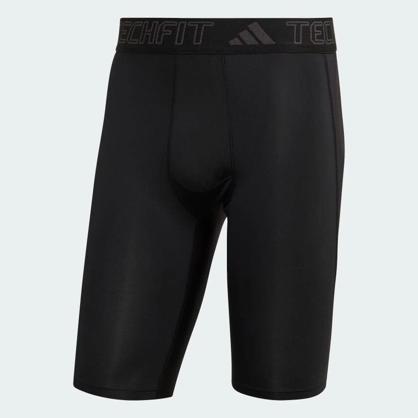 adidas Techfit Training Shorts Mens Compression Running Base Layer Black - Image 4 of 4