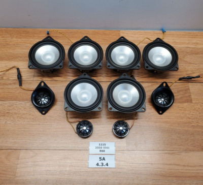   04-10 OEM BMW E60 Audio Professional Sound Speakers Logic 7 Top HiFI DSP SET