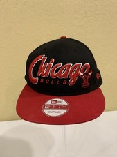 NBA Chicago Bulls 9FIFTY New Era Black Hardwood Classics Snapback Hat Cap Vtg