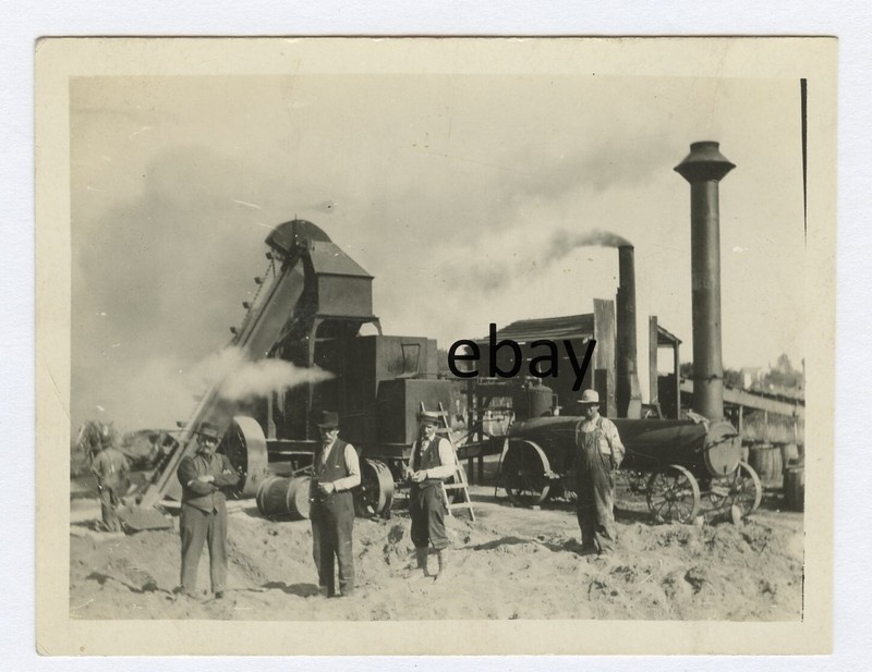 CUT CARD . Steam Powered Working crew. Men, Lumber, Mining etc. ?? # 7  rppc CUT