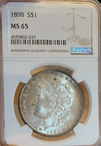 1898 NGC MS65 Morgan Silver Dollar