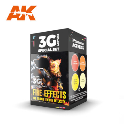 Wargame Farbe Set - Fire Effects AK-1071 Ak Interactive