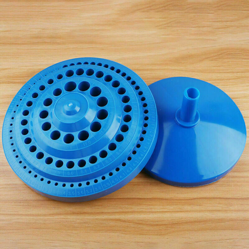 Drill Bit Storage Holder 100 Hole Collet Tool Box Rack Organizer Stand