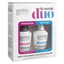 Gelish Dynamic Duo Foundation Base & Top It off Sealer Soak GEL Nail Polish