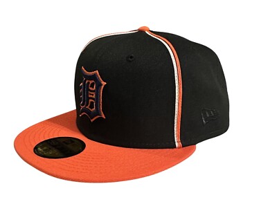 New Era Detroit Tigers Marine Orange OTC Snapback Cap 9Fifty Édition Limitée MLB 192858897151