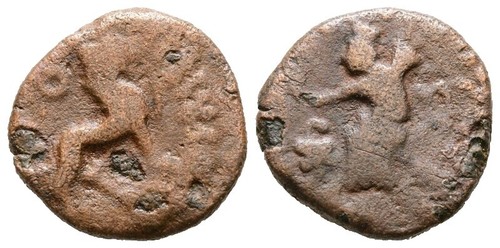 King Azes I - Indo-Scythian Ancient King 58BC OLD Silver Greek