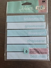 Jolee's Boutique BRIDAL PARTY Scrapbooking Woven Stickers I DO COLLECTION 