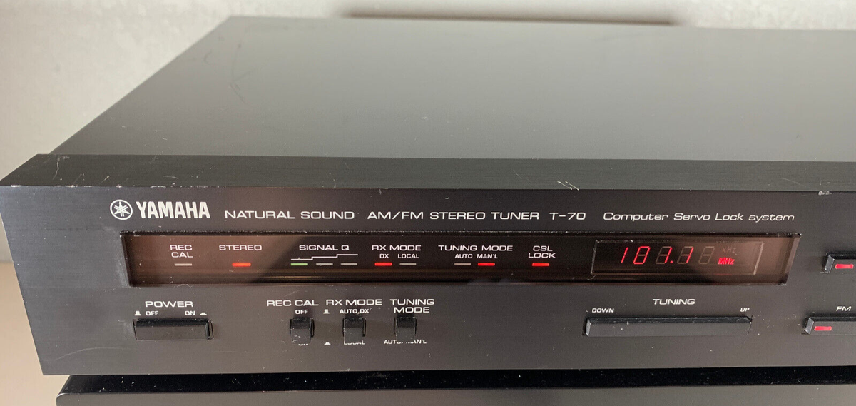 Tested WORKS! Vintage Yamaha T-70 Natural Sound FM/AM Stereo Tuner