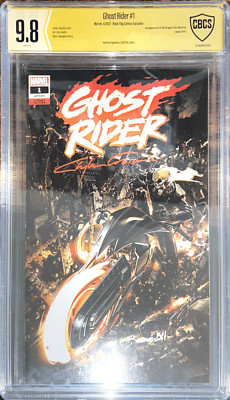 Ghost Rider (Vol. 9) #1 - Clayton Crain Trade Variant [Marvel 2022] CBCS SS 9.8
