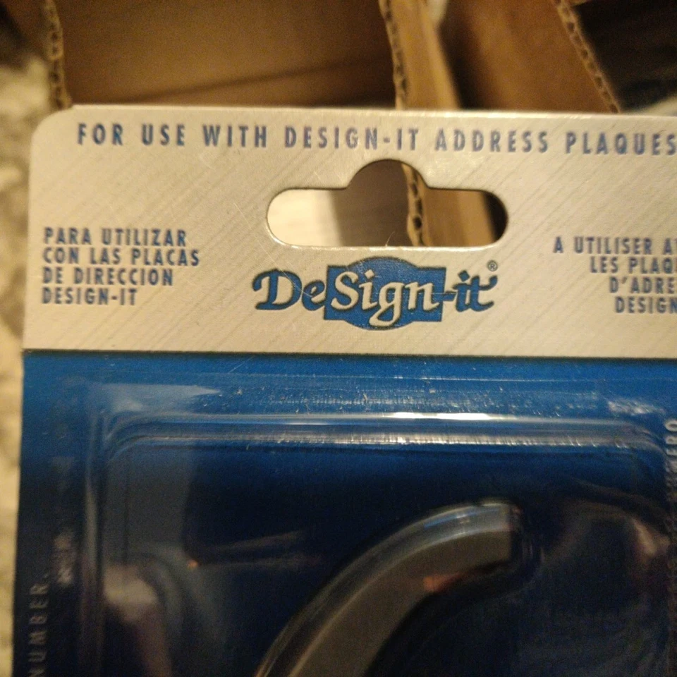 LOT OF 10 HOUSE NUMBER 4.75" Brushed Silver NUMBER #6 DESIGN IT ADDRESS PLAQUES - Image 4 of 4