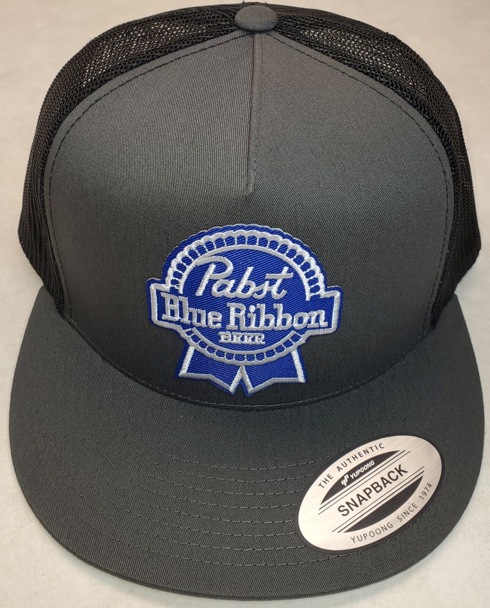 Pabst Beer Blue Ribbon Patch Trucker Hat / YP Classics 6006