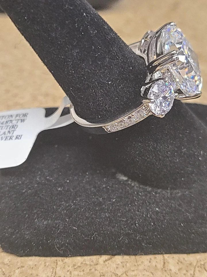 Charles Winston For Bella Luce White Cubic Zirconia Scintillant Cut Rhodium Over - Image 3 of 4