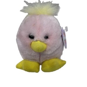 PUFFKINS CHIRPS BIRD BEANIE BABIES 1998 NEW COLLECTION PINK Limited Edition
