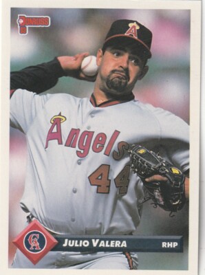 FREE SHIPPING-MINT-1993 Donruss Julio Valera #5 PLUS ANGELS BONUS CARDS