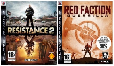  Resistance 2 & Red Faction Guerrilla Perfect UK Bundle Shooters 2 Awesome PS3