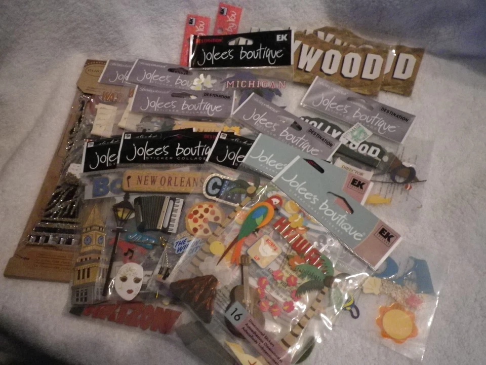 Jolee's by You states countries scrapbooking embellishments new (choose one)