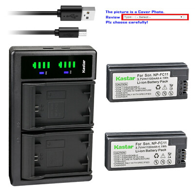 Kastar Battery LTD2 Charger for Sony NP-FC10 BC-VC10 & Sony Cyber-shot DSC-P8L