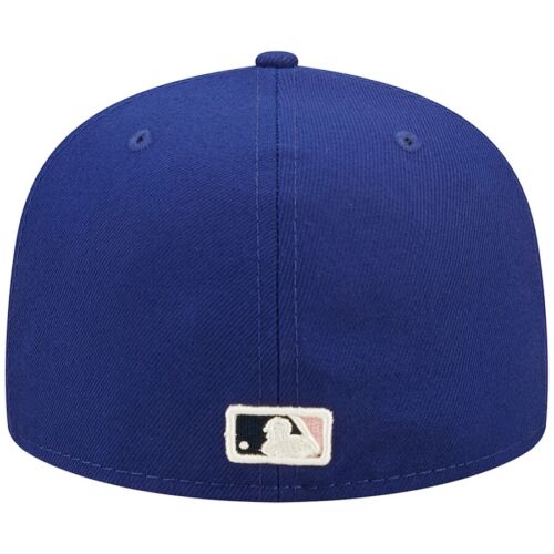 New Era Los Angeles Dodgers Blue 5950 Hat 1988 WS Patch Size 7 3/4 Pink UV - Picture 4 of 5