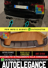 0194⭐SOTTO PARAURTI ADATTO PER AUDI A3 8V SPORTBACK 16-19 RESTYLING DIFFUSOR S3⭐