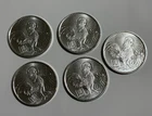 Lot of 5 2017 Year of the Rooster Silver Rounds 1 oz BU .999 Fine Bullion